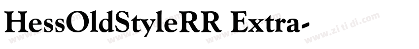HessOldStyleRR Extra字体转换
